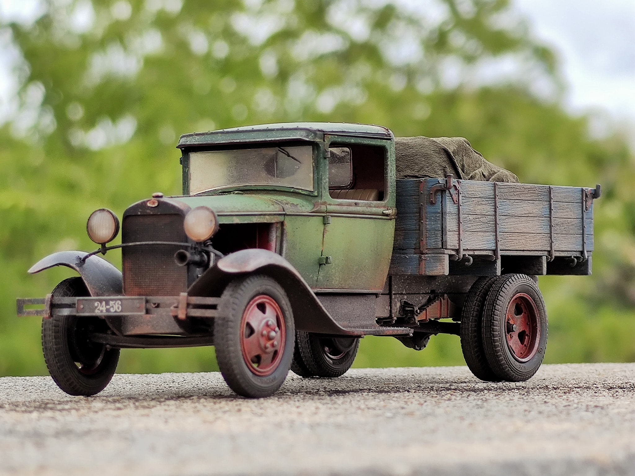 Soviet GAZ-AA Truck colonel moustache