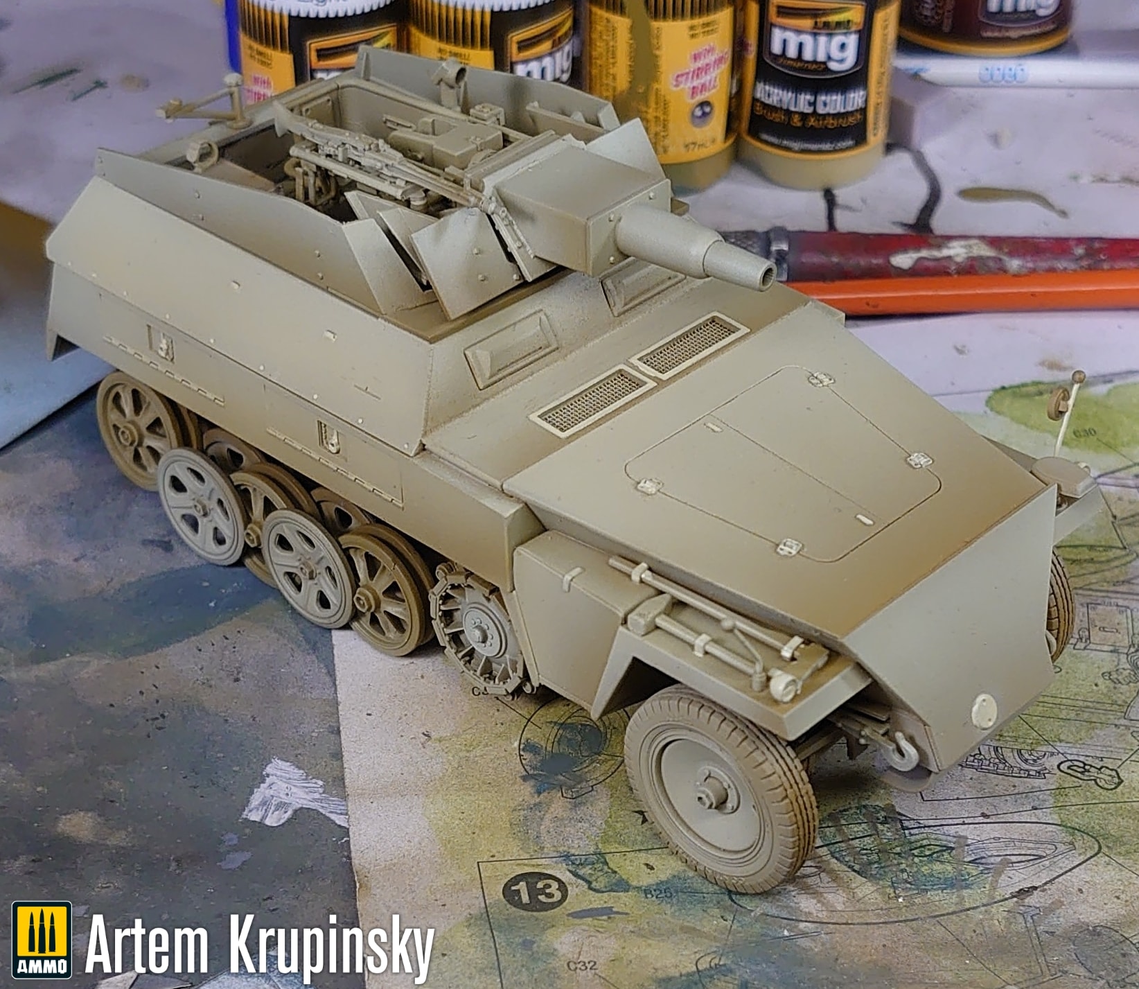 maquette dragon Sd.kfz.250/8