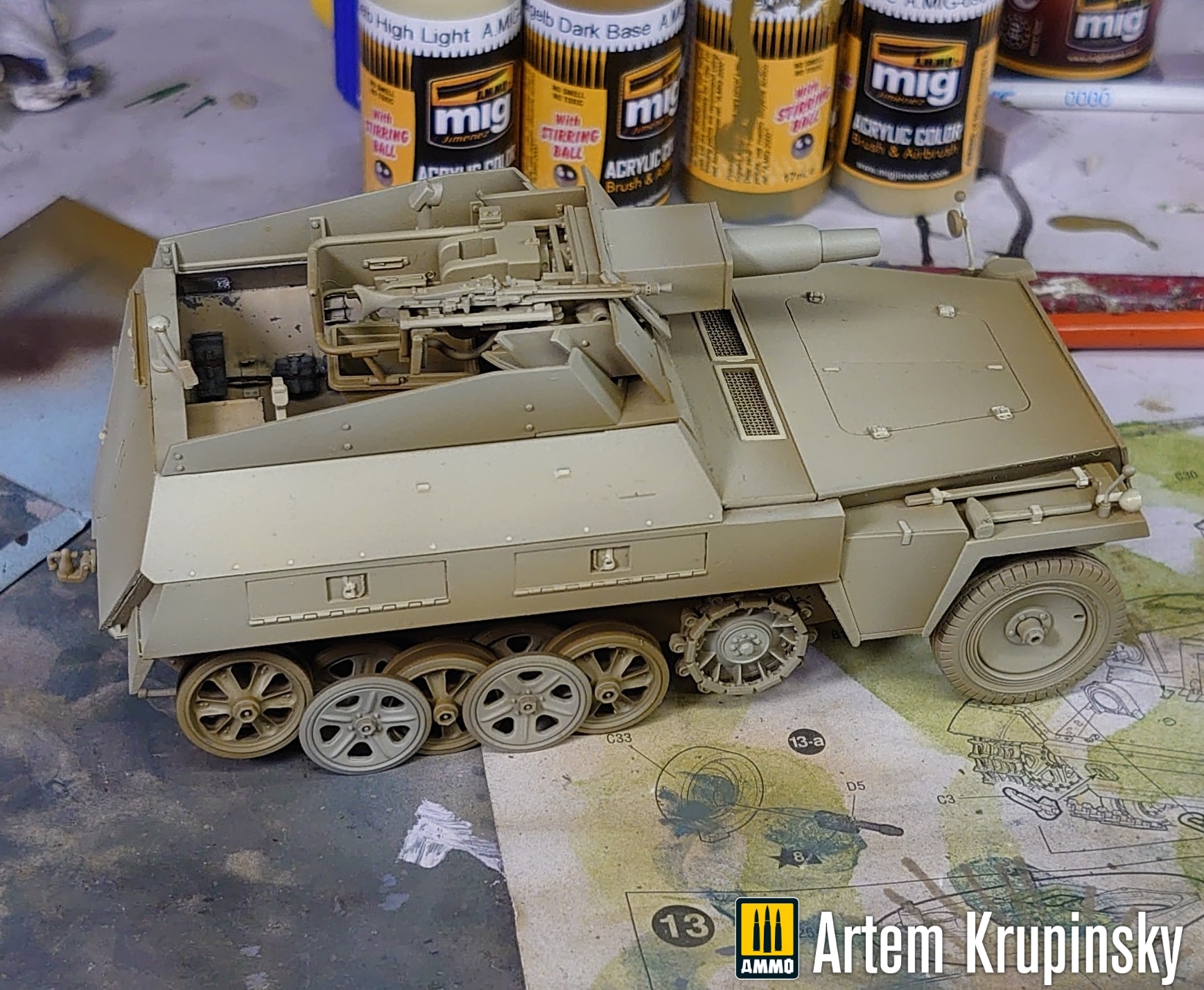 maquette dragon Sd.kfz.250/8