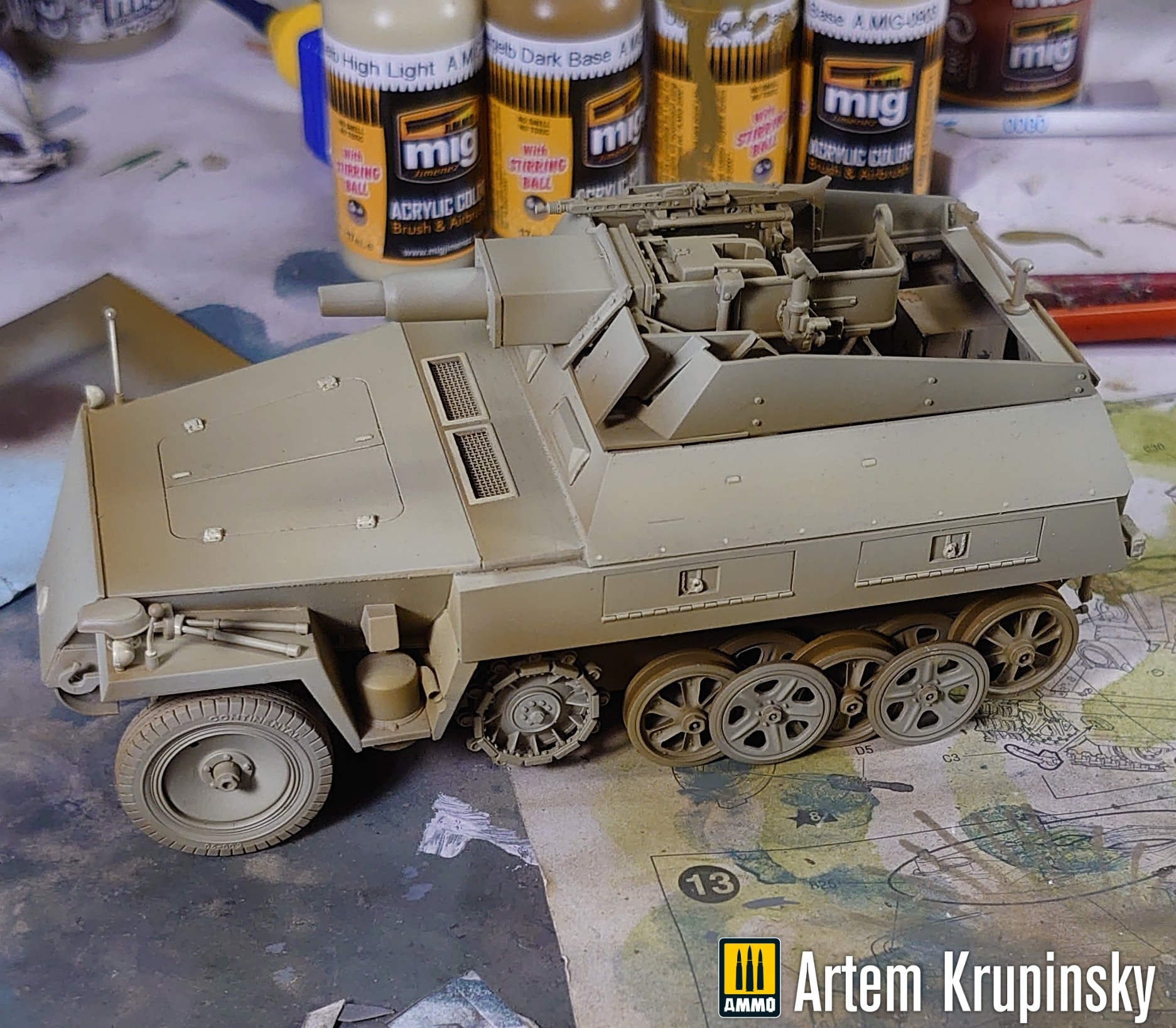 maquette dragon Sd.kfz.250/8